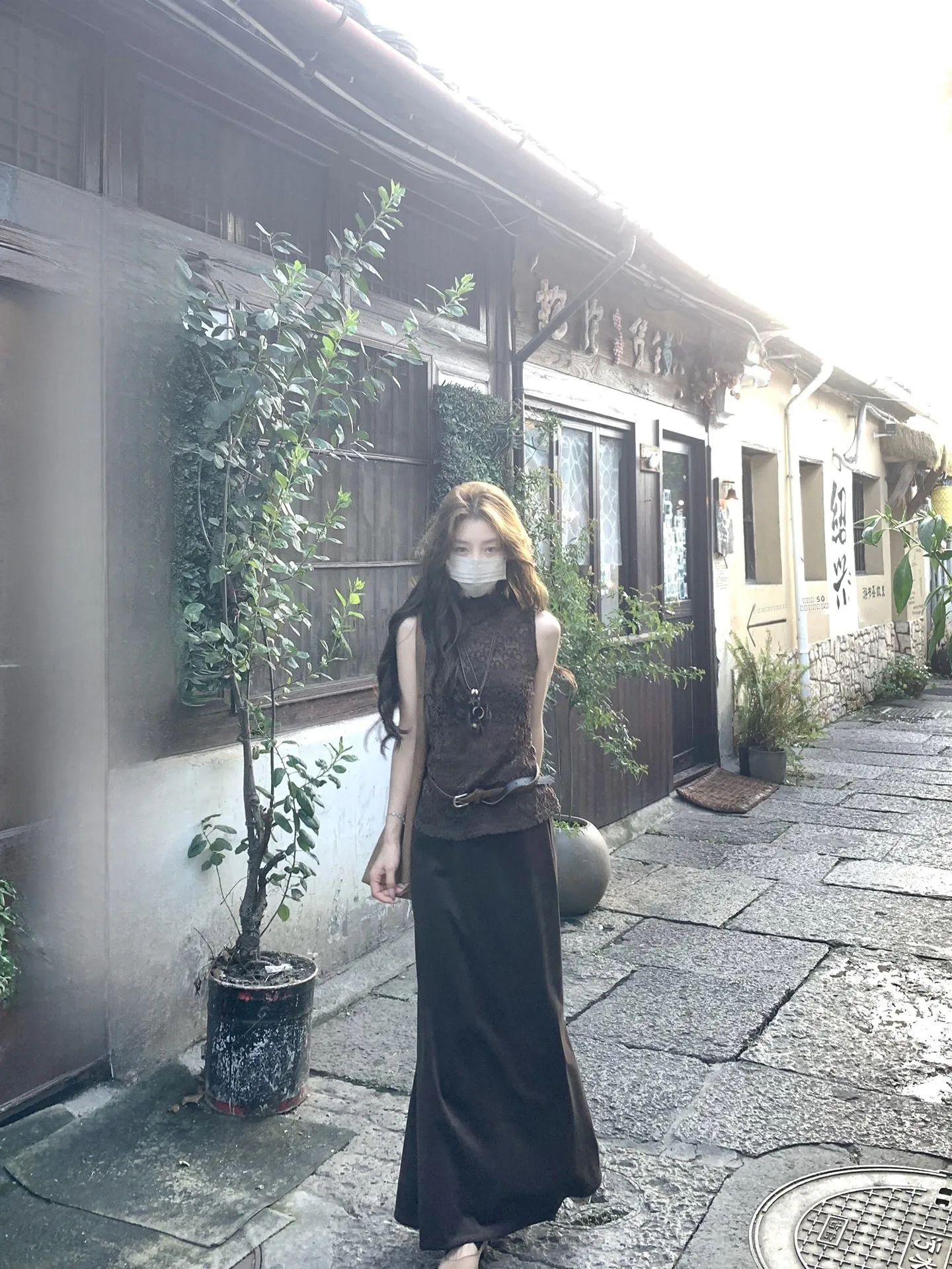 

Ele Hollow out Lace Svel Base irt High Ne Knitted Top for Women Breathable Comfortable Korean Sle Autumn New