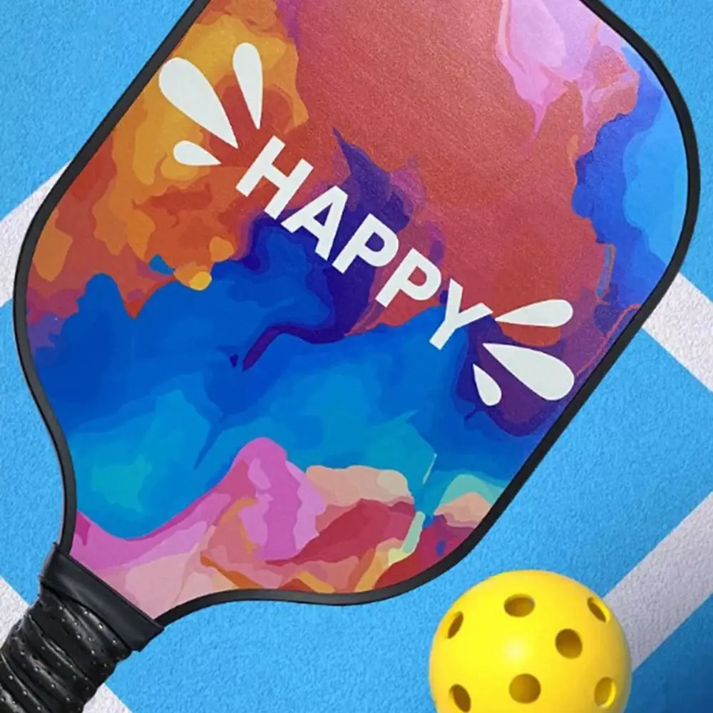 Juego de paletas de Pickleball con superficie de fibra de vidrio, juego de pelotas de Pickleball portátiles con múltiples patrones, raquetas de Pickleball ligeras antideslizantes