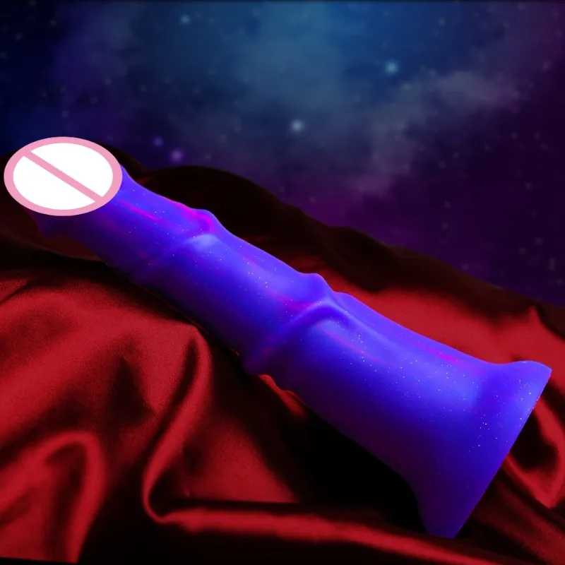 青紫のアナルプラグ、エイリアン動物型ディルド。男性と女性のためのマッサージ用オナホール、カップルのいちゃいちゃやセックス玩具。