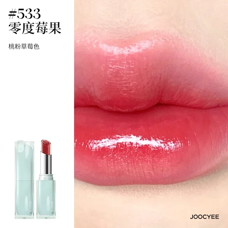 Joocyee Sandwiching Jelly Lipstick Lip Gloss Lovely Love Peaches Moisturizing Lip Glaze Women's Makeup Cosmetics Rare Beauty