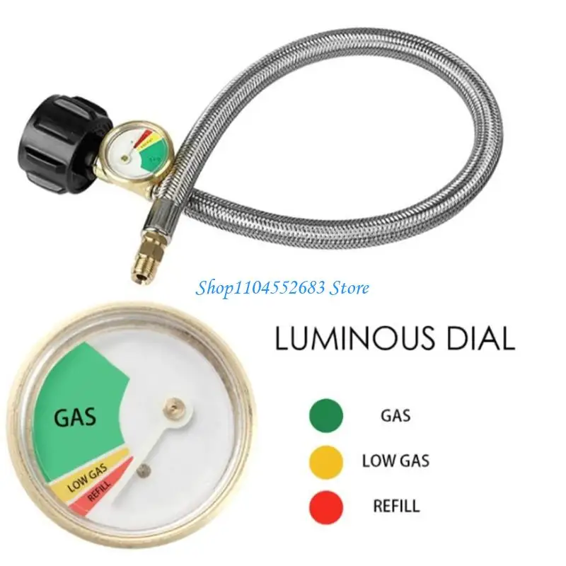 Y6GD 2 Pezzi Tubi Gas 15" Raccordi in Bronzo Rinforzo Antiruggine per Associazioni Regolatori