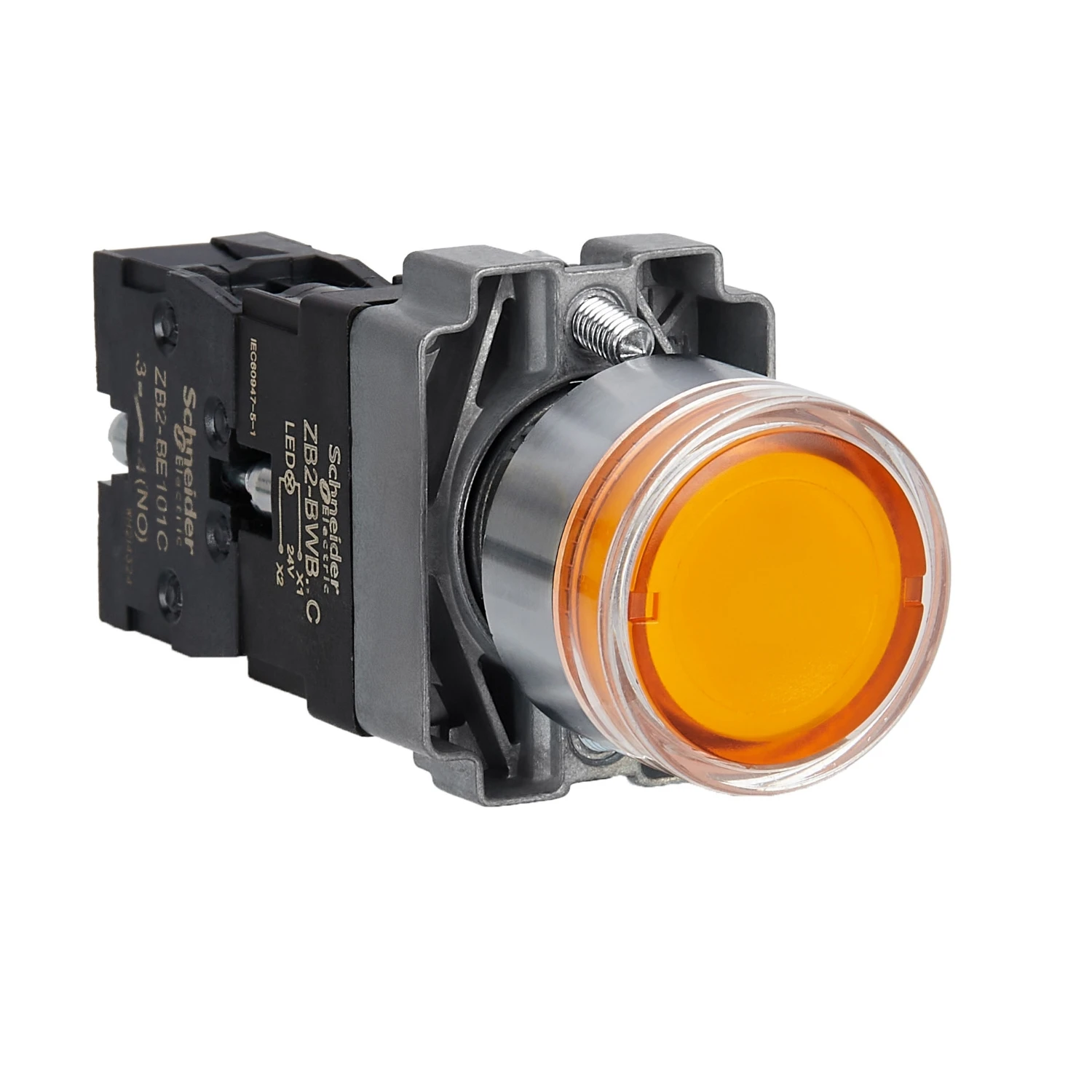 

Button switch XB2BW35B1 XB2BW35B1C = ZB2BW35C + ZB2BWB41C 24V