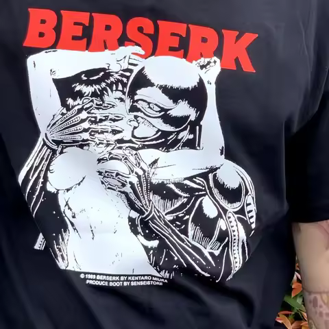 Berserk Anime Manga Japanese short sleeve T shirt Unisex reprint S-3XL