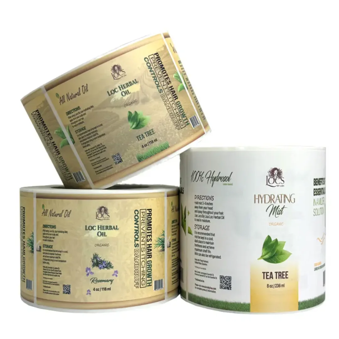 Custom Adhesive Labels for Essential Oil Bottles, Cosmetics, Toiletries, and Waterproof Labels. image 3
