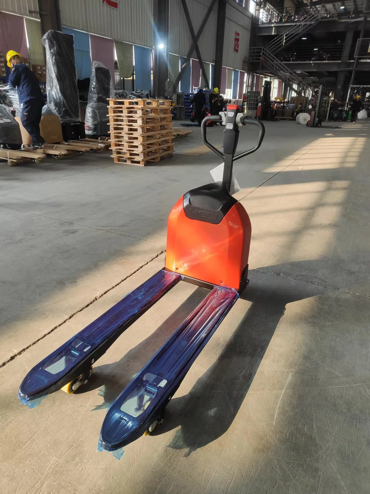 Electric Pallet Truck 1.5T 1.8T 2T Power Pallet Jack Lithium Battery Warehouse Logistics Industrial Handling
