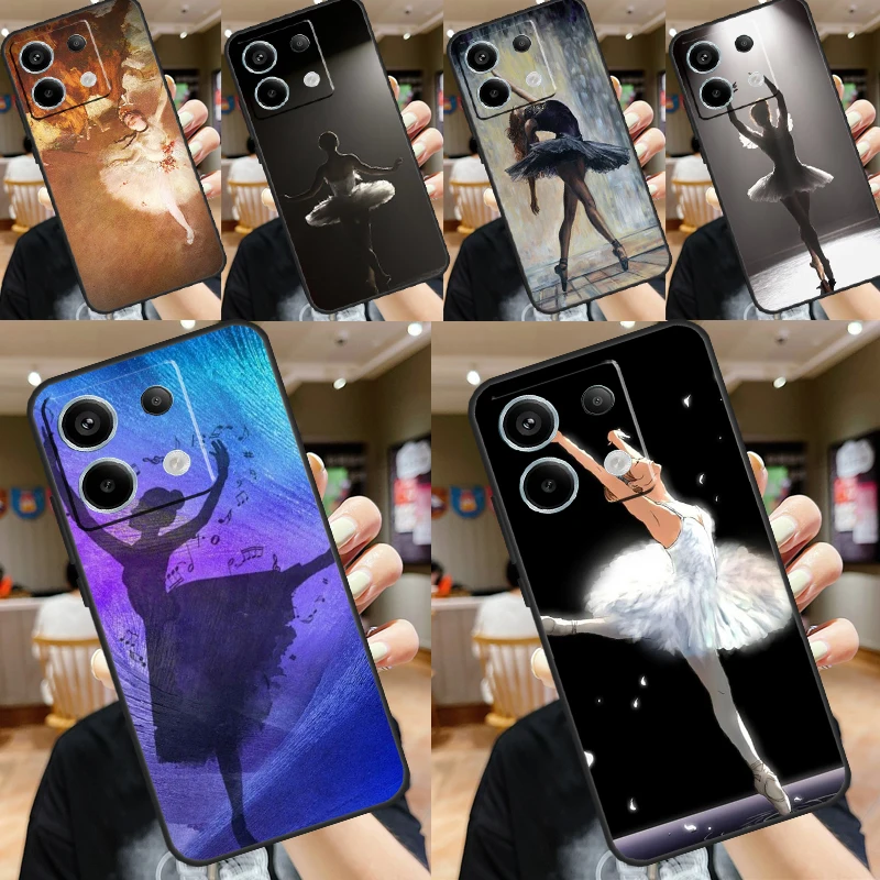 Ballet Ballerina Dancer Case For Xiaomi Redmi Note 11 9 10 12 13 Pro Plus 9S 10S 11S 12S Remdi 13 12 C 9C 10C Cover