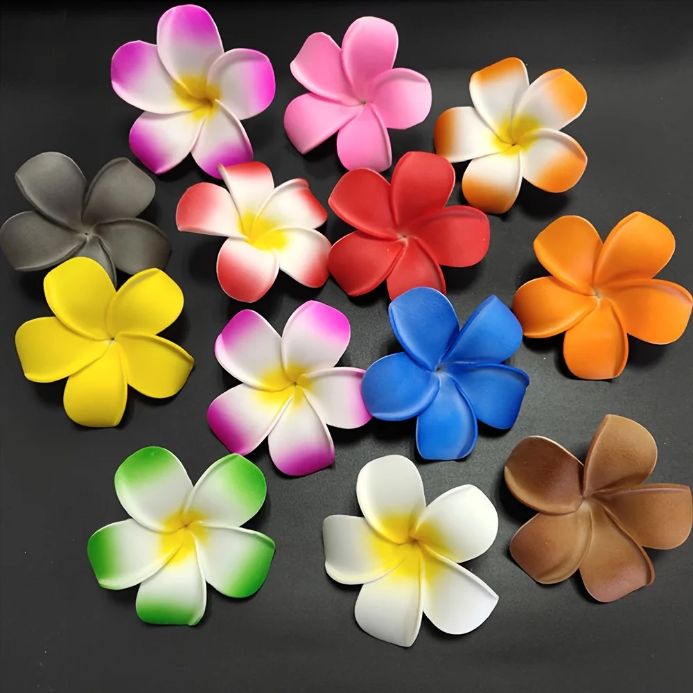 Frangipani Plumeria Real Touch Flowers flower heads DIY Cake Toppers Wedding Decorations