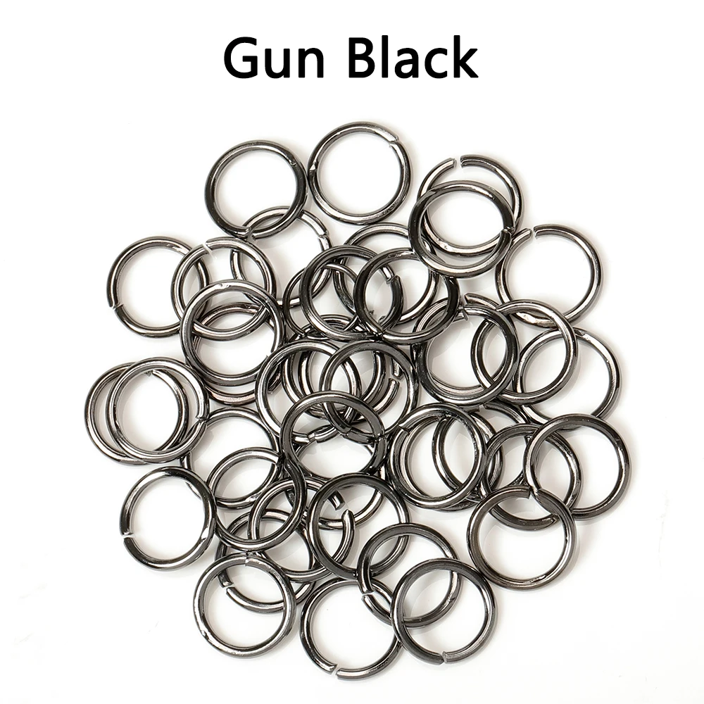 200 Stück/Los Großhandel Offene Kreis-Springringe Halskette Armband Ohrring Anhänger Verbinder DIY Schmuckherstellung Bastelzubehör – Detail 19