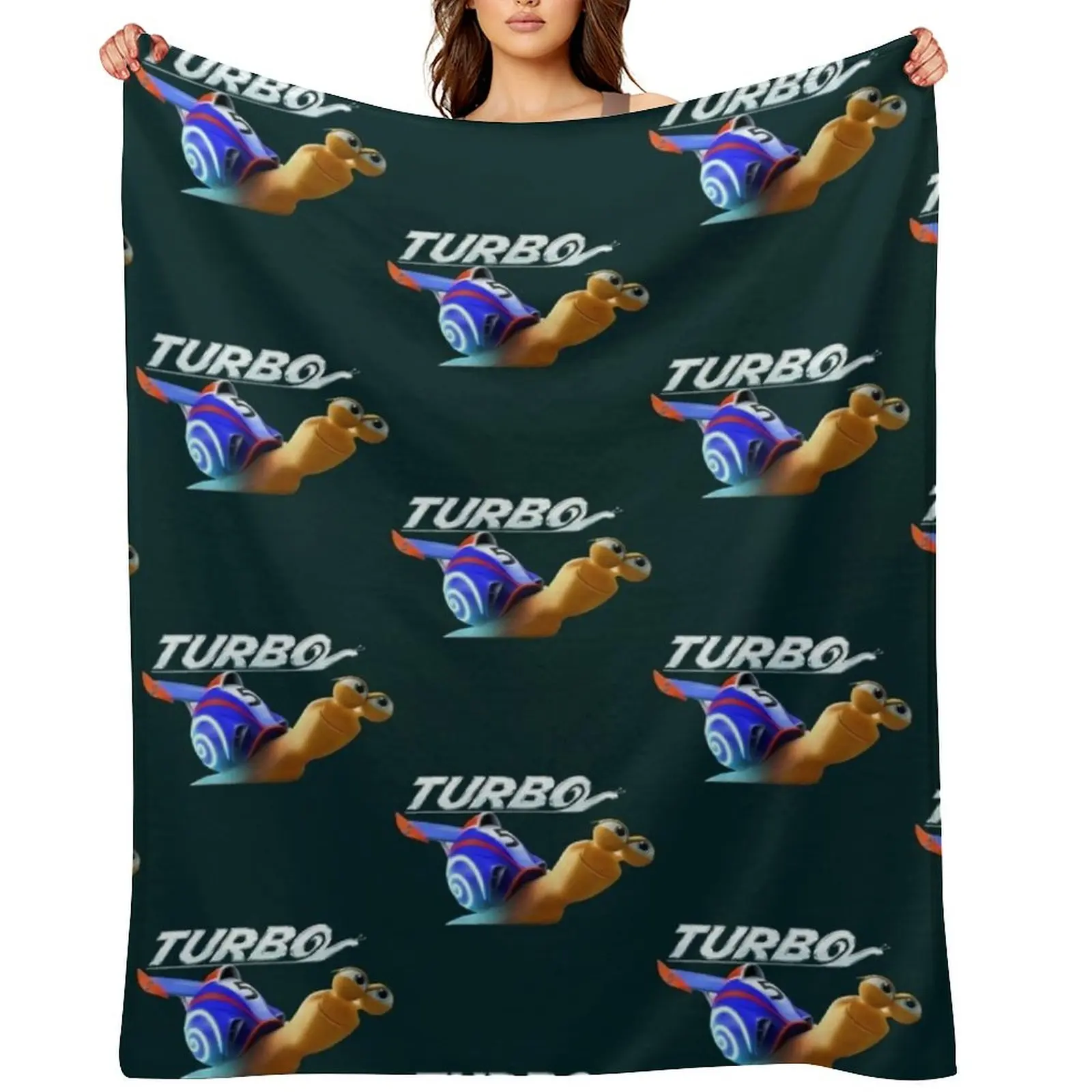 

French Snail ~ Escargot Throw Blanket Sofa Throw Flannel Polar Hairys Blankets