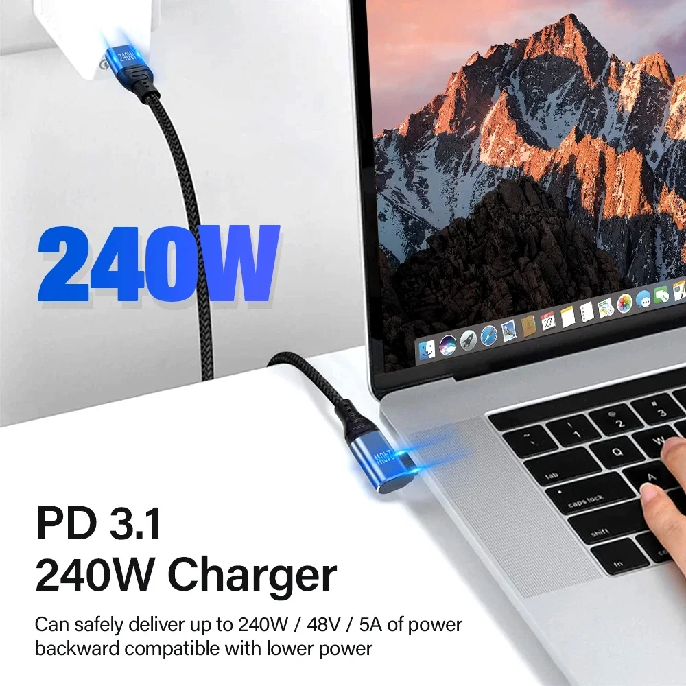 240W USB Type C Cable Super fast charge for iPhone 16 15 Pro Max Macbook Samsung S23 Xiaomi PD3.1 Data Charger Wire USBC 2m 3m - view 2