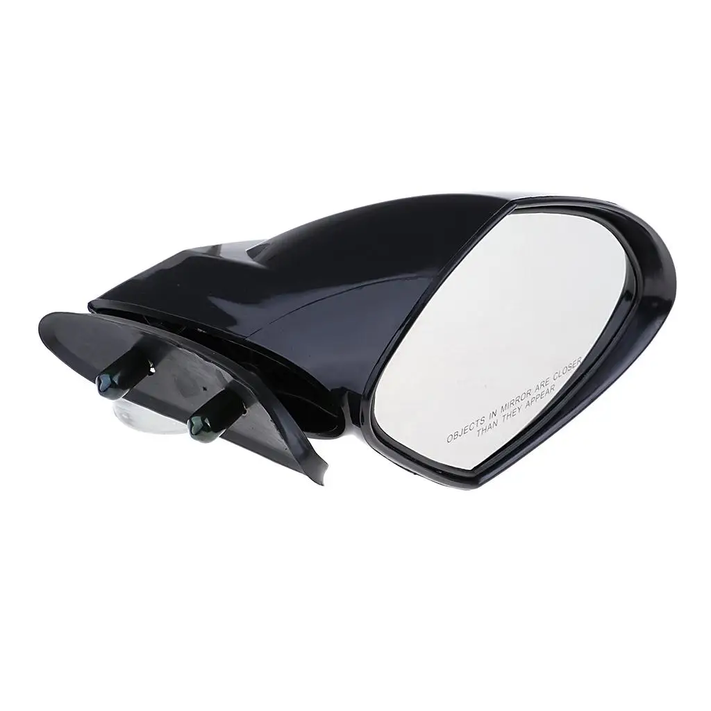 Black Housing Right Side Rearview Mirror for Motorboats Universal Waterproof