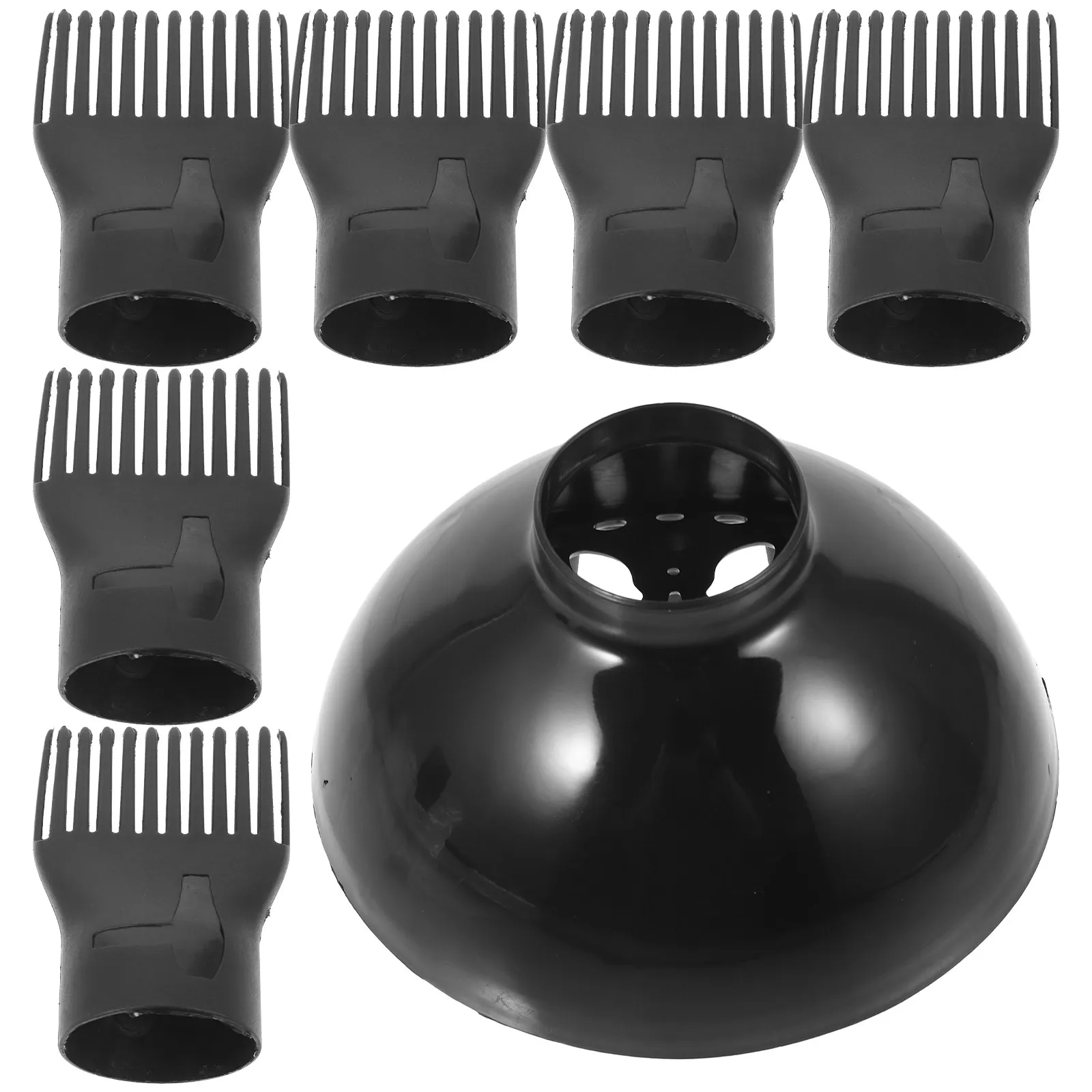 

1Set Professional Hair Dryer Comb Nozzle Diffuser Attachment Universal Fit Heat Resistant for Straight Curly Wavy Hair Styling