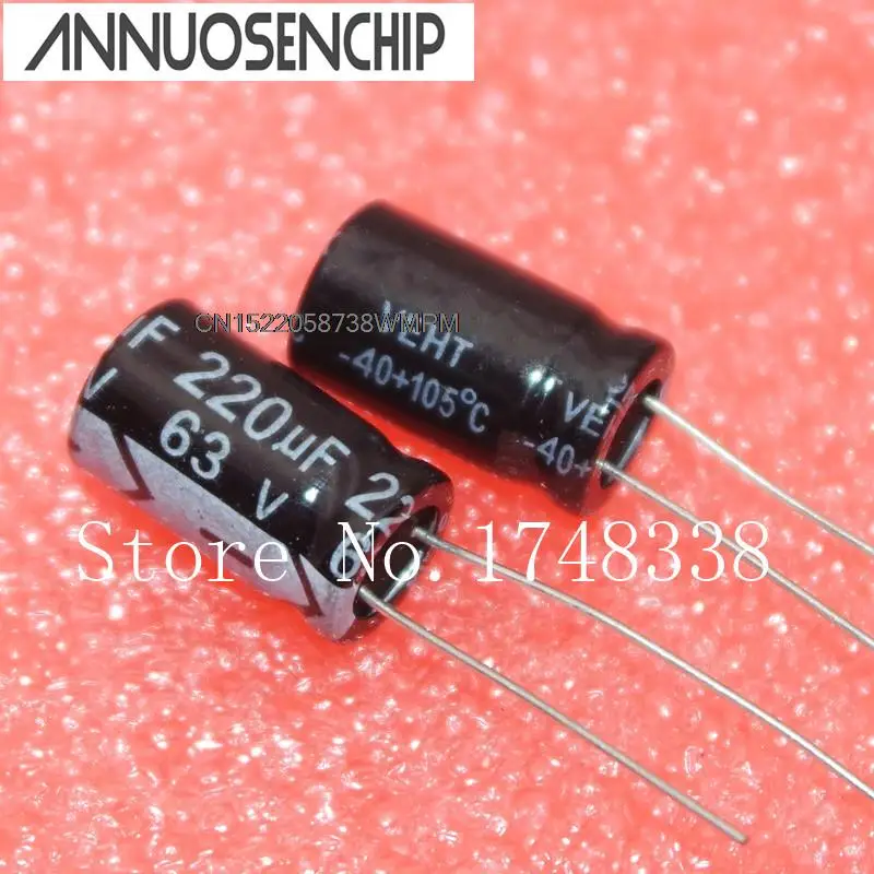 20PCS New and Original Electrolytic capacitor 63 V 220 UF 10x16mm DIP 63V 220UF