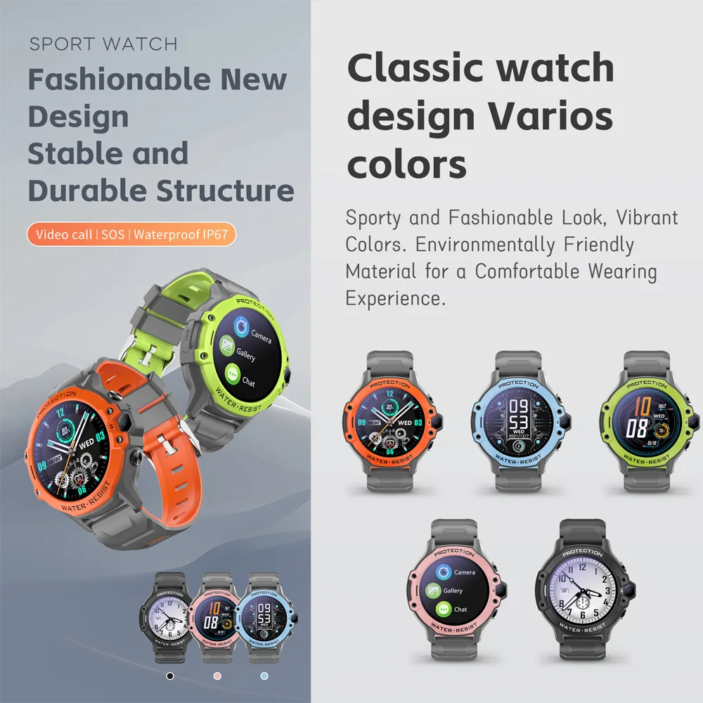 4G Kids Smart Watch GPS LBS WIFI Location SOS Video Call Remote Monitor IP67 Waterproof Smartwatch Children Smart Phone Watch