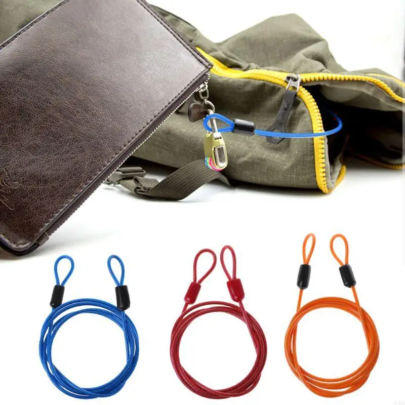 Lock Steel Wire Cable 1m Safety Loop Cycling Bike Protector Anti Theft A70D