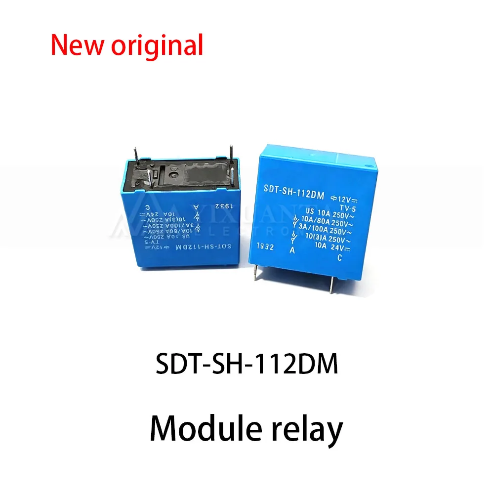 (5pcs~10pcs) 100% New relay SDT-SH-112DM 12V 12VDC relay 10A 4-pin