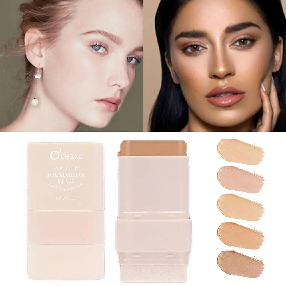 ニューフェイスファンデーションコンタースティックロングウェア軽量フェイスメイクブライトニングコンシーラー傷美容輪郭スティックU0N3