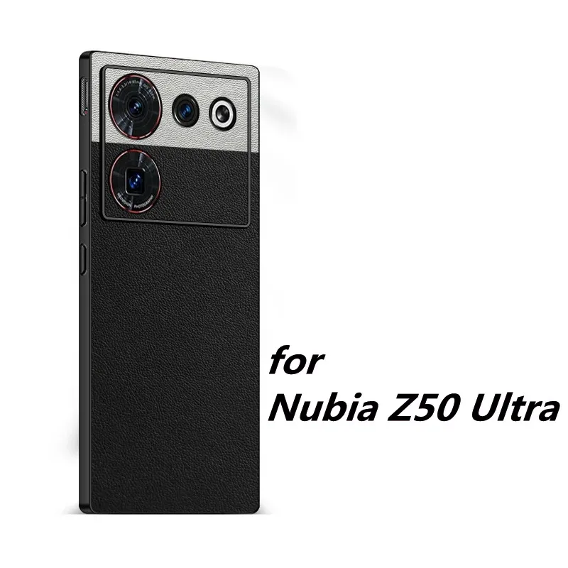 For Nubia Z50s Pro Case Shockproof PU Leather Business Back Cover For ZTE Nubia Z50 Ultra