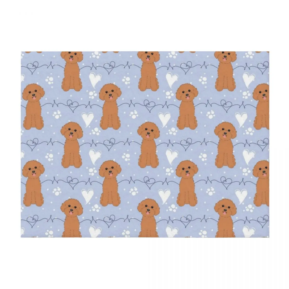 

LOVE Red Toy Poodle Throw Blanket Blankets For Baby Furrys Beautifuls Decoratives Blankets