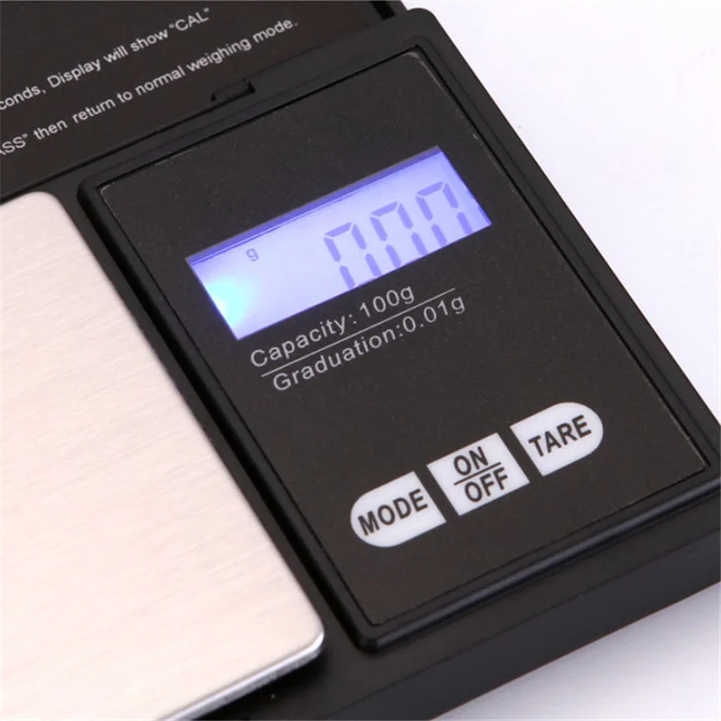 100g/0.01 500g 1000g/0.1 mini jewelry pocket scale high precision digital Electronic balance gram LCD  poetable