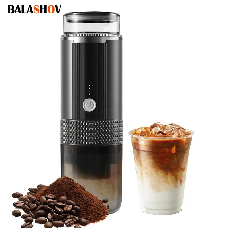 Portable Coffee Machine Maker Electric Capsule Ground Coffee Brewer Fit Powder Suitable Coffee Machine