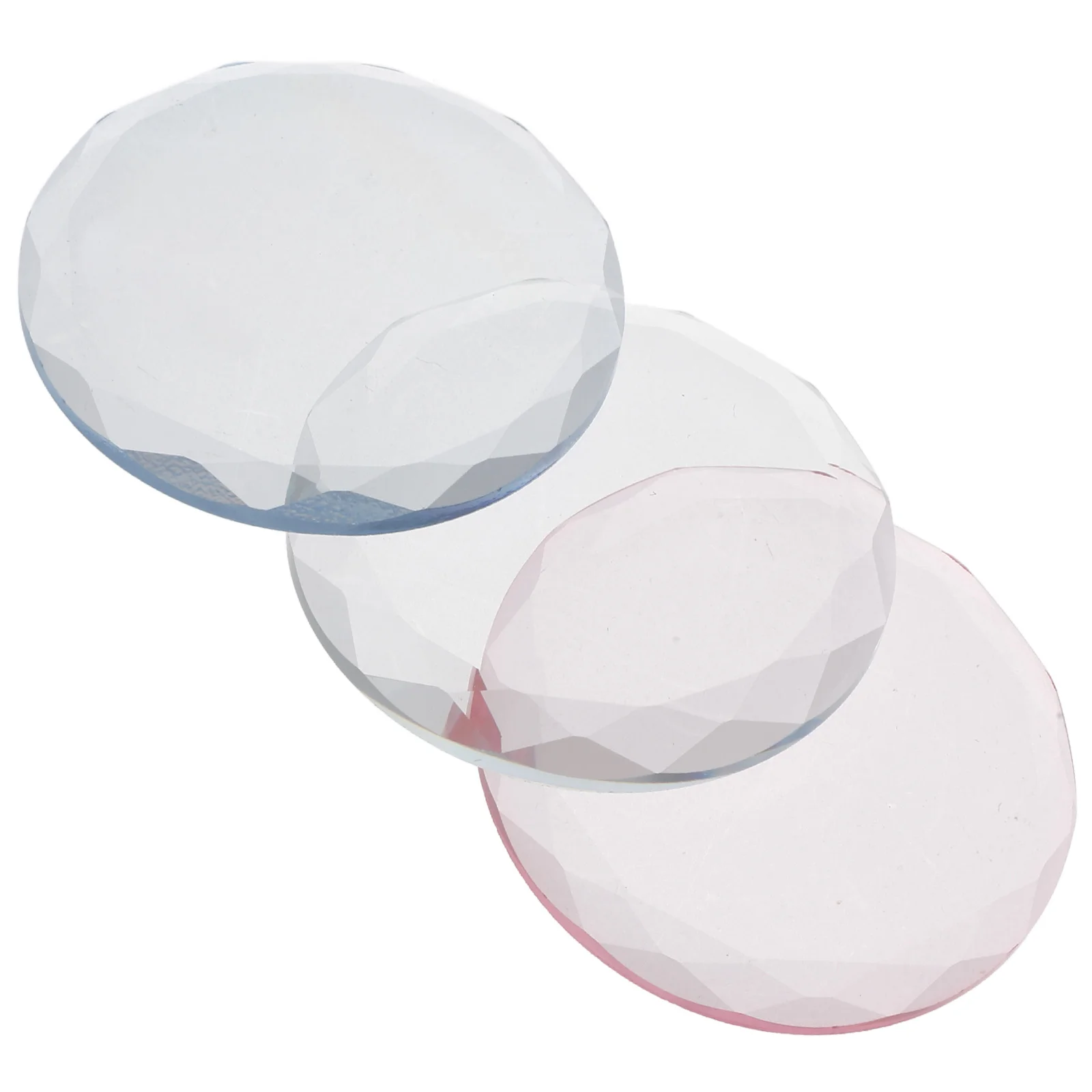 

3Pcs Crystal Lash Mat Round Glass Pallet Eyelash Extension Tray Organizer Lash Holder Professional Tool Eyelash Crystal Stand