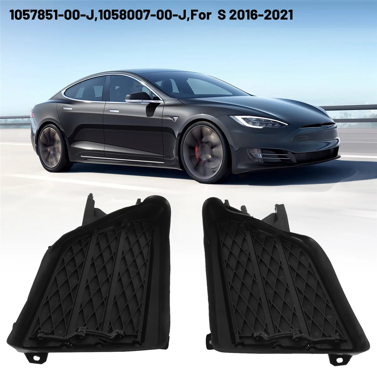 1057851-00-J/1058007-00-J Front Fog Light for Tesla Model S 2016-2021