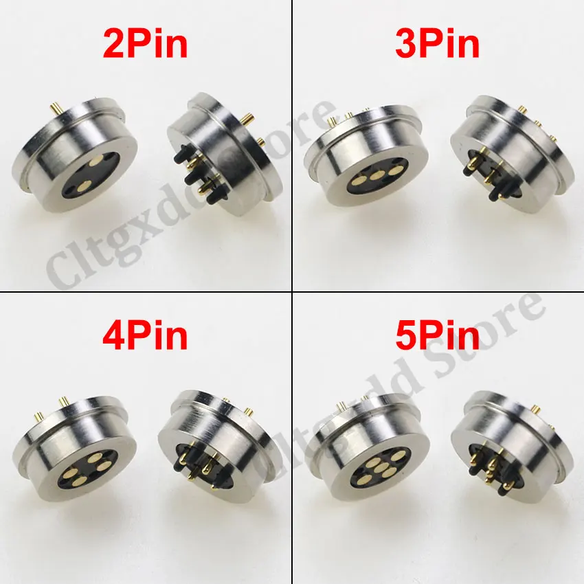 Cltgxdd-Conector magnético de carregamento de energia, sucção magnética, Primavera Pogo Pin, Sonda macho e fêmea, DC, 1 par, 2Pin, 3Pin, 4Pin, 5Pin, 5V, 2A