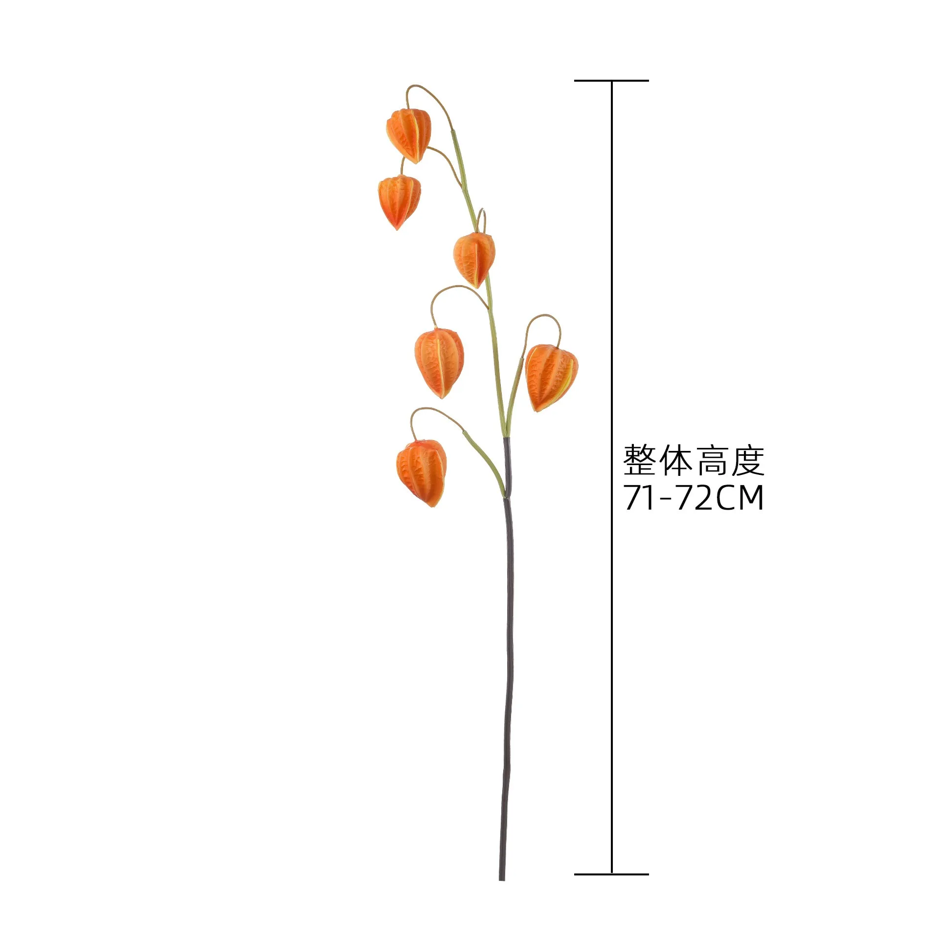5 Stück Künstliche PU 6-Kopf-Laternenfrucht-Blumen Hochzeitstischdekoration Partytisch-Blumenarrangement Wohnaccessoires – Detail 1