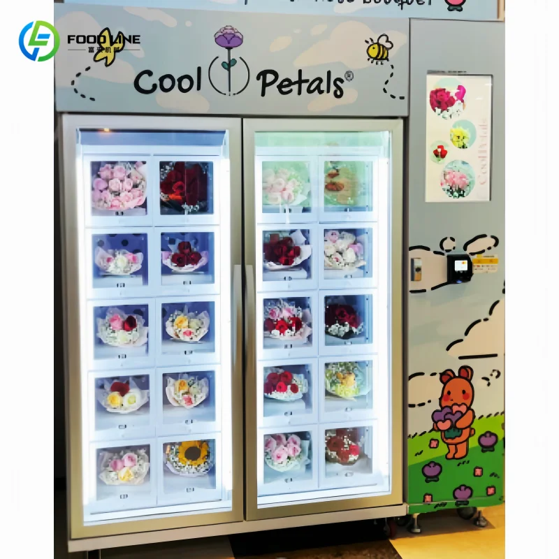 Elegantly Designed Flower Vending Machine With Cooler and Humidifier Customizable