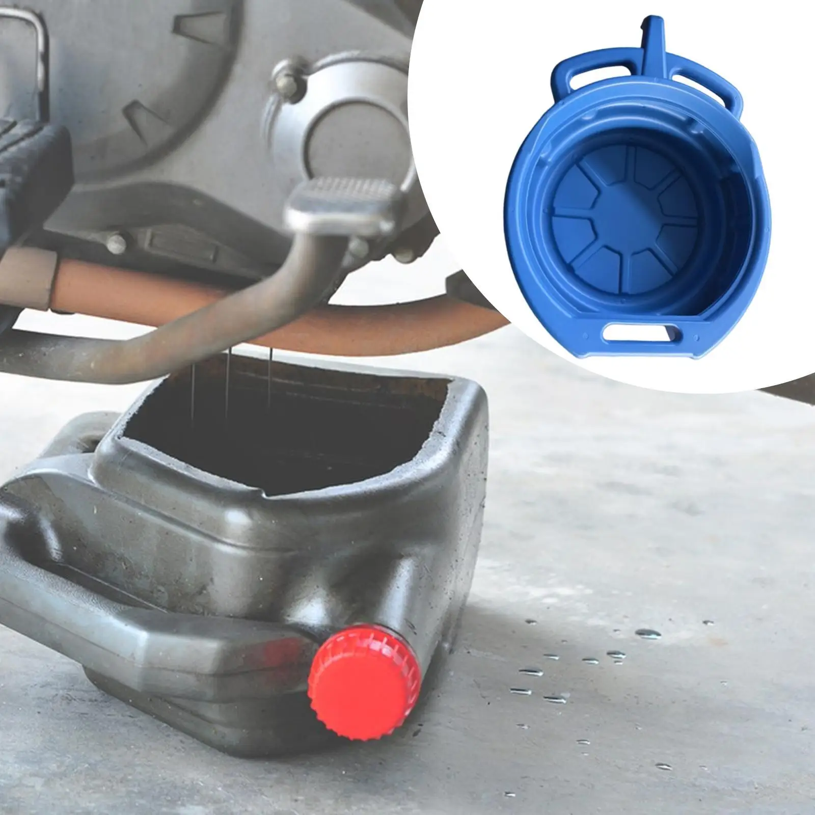 

Синий поддон для сбора масла, емкость для слива масла из АБС-пластика, ведро для очистки для автосервиса