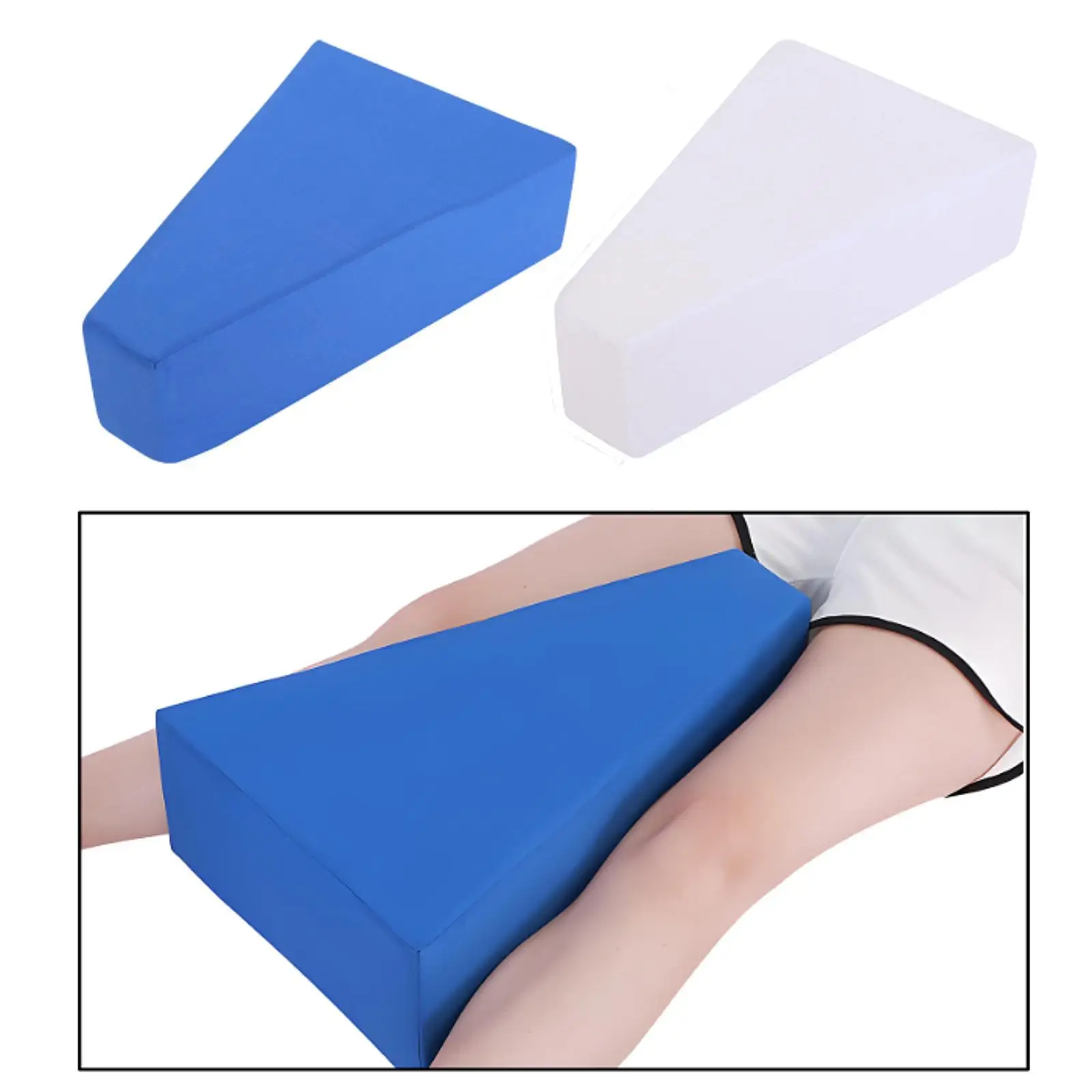 Ortopedyczna poduszka trapezowa pod nogi, oddychająca, z odpinanym pokrowcem, piankowa poduszka do łóżka do pozycjonowania i podnoszenia.