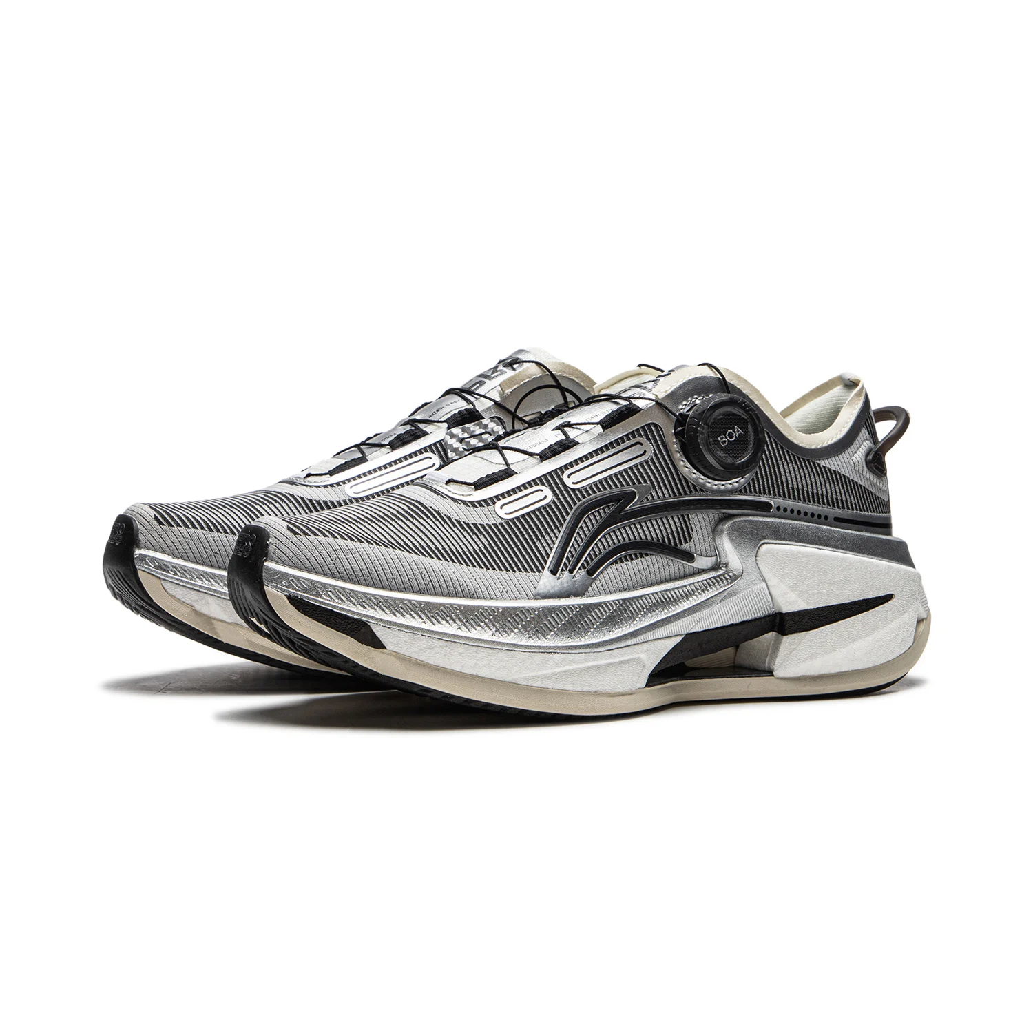 Li-Ning النساء FURIOUS RIDER 8 PRO BOOM FIBER تنفس لوحة من ألياف الكربون بطانة خفيفة الوزن أحذية رياضية احترافية ARZU006