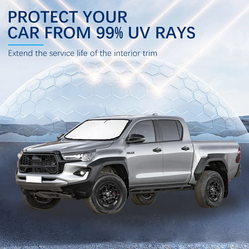 

For Toyota Hilux Vigo SR5 Aqua Summer Car Accessories Car Windshield Sun Shade Covers for Front Window Sunscreen UV Parasol