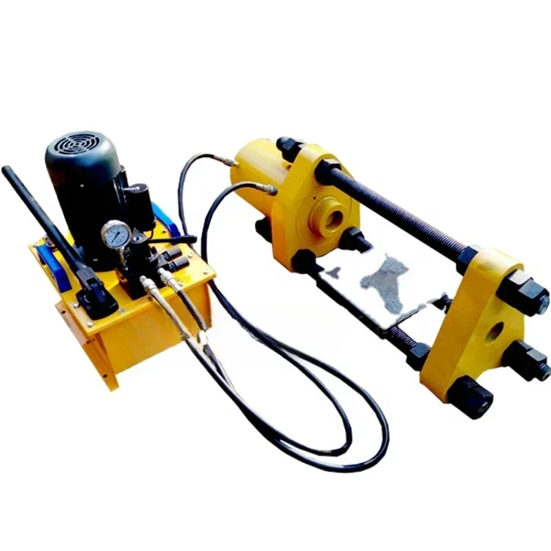 Two way hydraulic track pin disassembly and assembly machine The  pin protecting the tdismounting