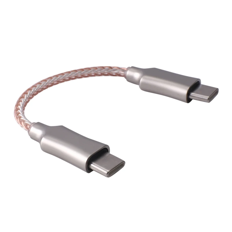 

1 Piece Type-C To Type-C Recording Line 8-Core Audio Cable For Hifi Headphone OTG Adapter