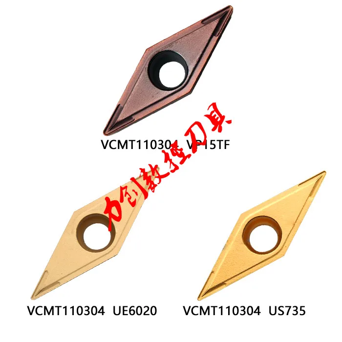 35 Degree Diamond Shaped Inner Hole Turning Tool Grain VCMT110304 VP15TF/US735/UE6020/NX2525 3070m  Milwaukee