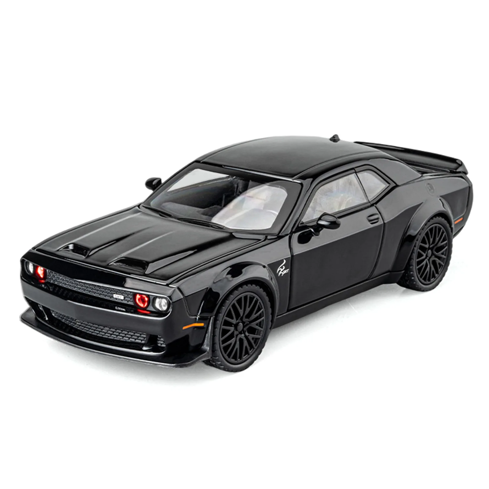โมเดลรถมัสเซิลคาร์ Dodge Challenger Hellcat Redeye อัลลอยด์ ขนาด 1:32 พร้อมเสียงและไฟ ของเล่นเด็กสะสม ของขวัญวันเกิด