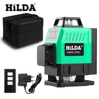 HILDA 4D 16 Lines Green Laser Horizontal 360 Self Leveling Vertical And Horizontal Strong Green Light Beam Optical Instrument