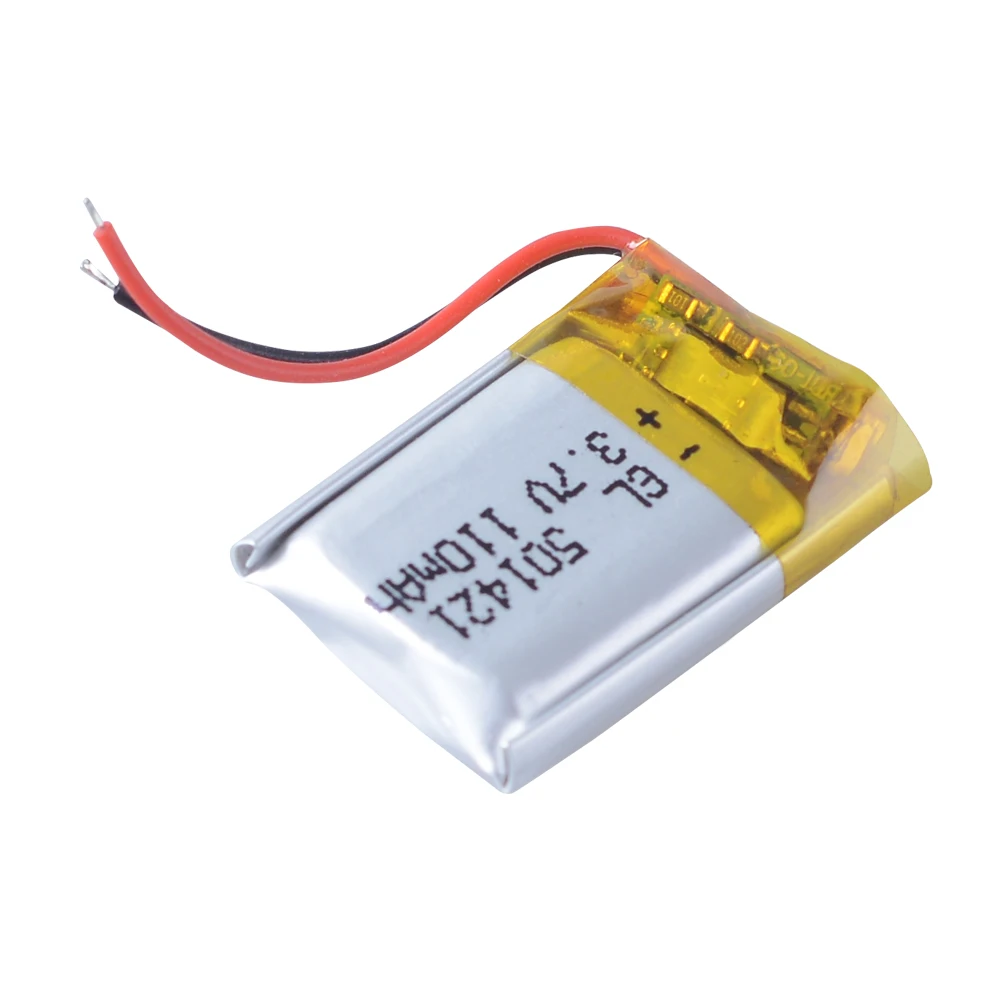 リチウムポリマー充電式リポバッテリー,3.7v,110mah,大容量,長寿命,さまざまなデバイスに適しています501522 501421