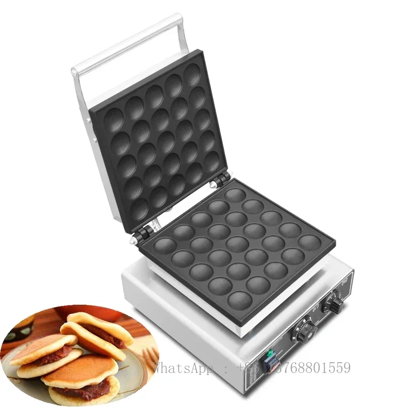 Commercial 25 Holes Poffertjes Grill Maker Mini Pancake Dutch Pancakes Small Cake Baking Equipment Dorayaki Machine