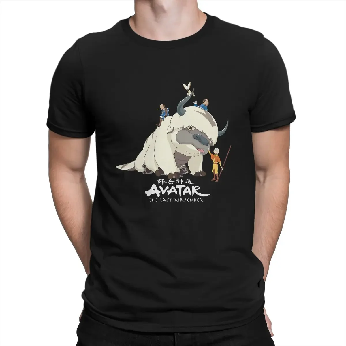 

The Last 2024 Avatar Airbender Fun Pure Cotton Tee Shirt Appa Group Shot Logo T-Shirt for Men Crewneck Short Sleeve T Shirts