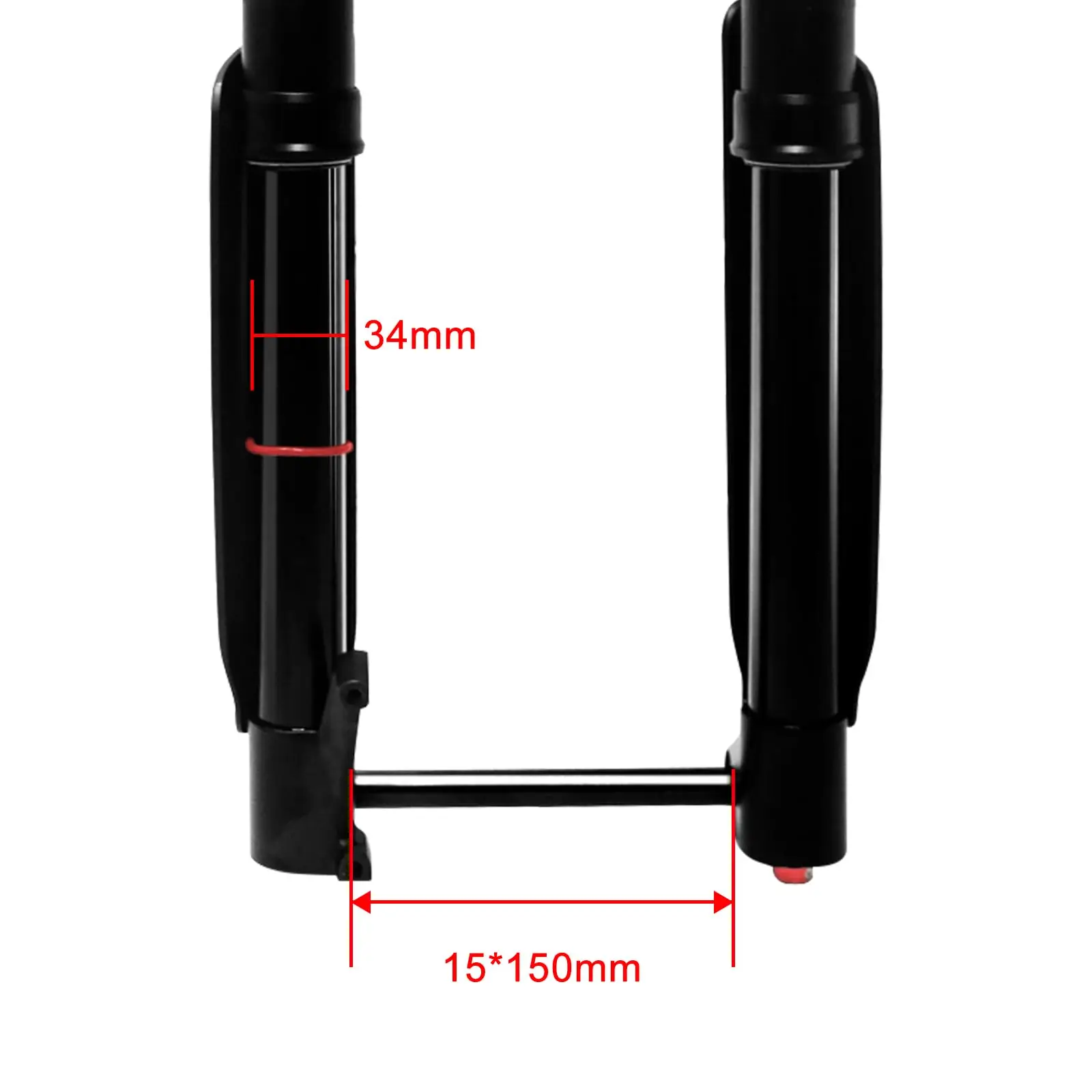 ZTZ 20/26 inch 5.0 Fat Tire Electric Mountain Bike Fork,Double Crown Inverted Air Suspension Fork for Snow Beach E-Bike MTB