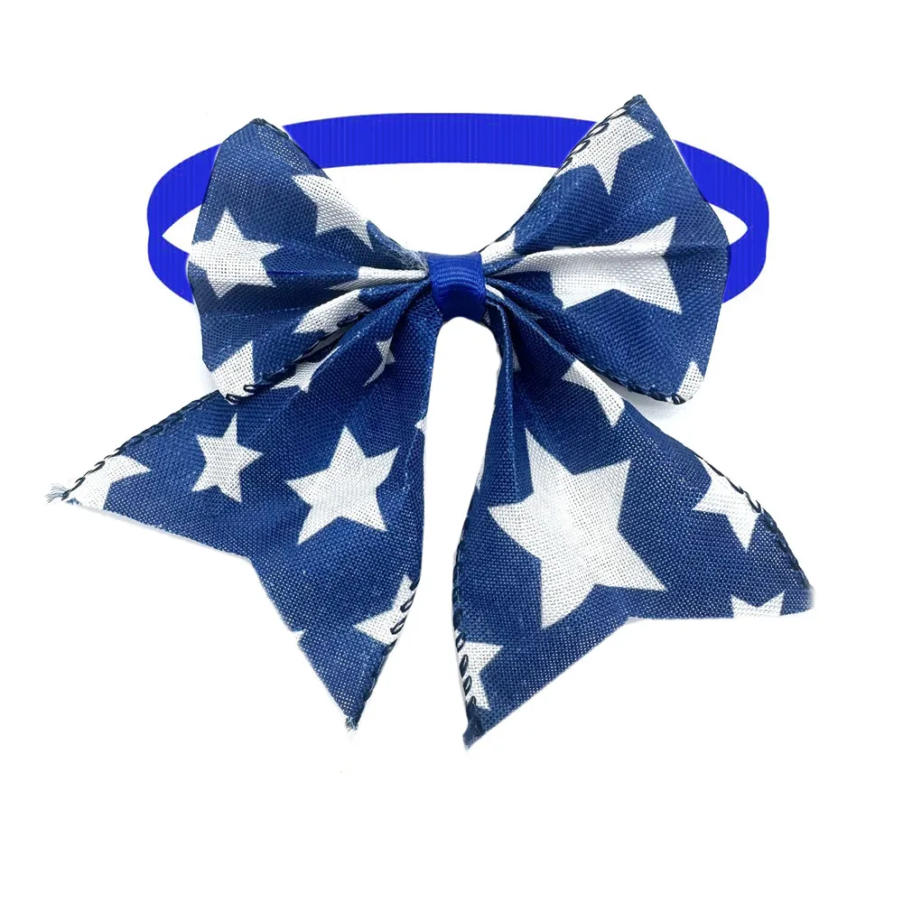 50/100pcs New Dog Bowties 4th July American Flag Design Fashion Cute Neckties for Small Dogs Puppy Pet Dog Bows Grooming Product