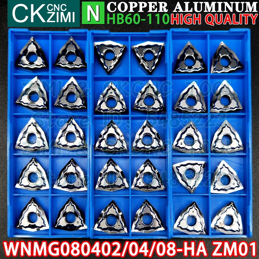 WNMG080402-HA ZM01 WNMG080404-HA ZM01 WNMG080408-HA ZM01 carburo inserti in alluminio tornitura inserti utensili WNMG0804 WNMG 0804 CNC meccanico metallo tornio utensili da taglio