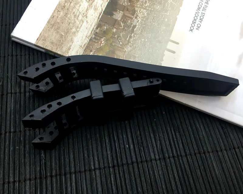 Rubber Black silicone watchband Band for Invicta strap Subaqua Noma IV Noma 4, 32mm lugs Smart Watch