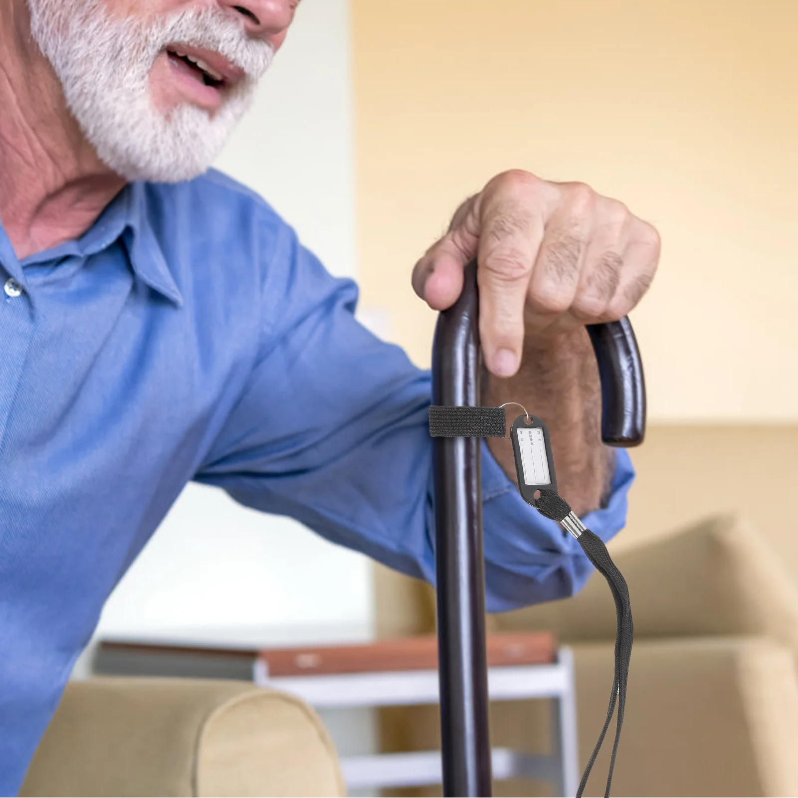 

4pcs Cane Wrist Strap Lightweight Ergonomic Anti-Lost Lanyard For Walking Canes Phone Reusable Strap Hygienic Visible Design