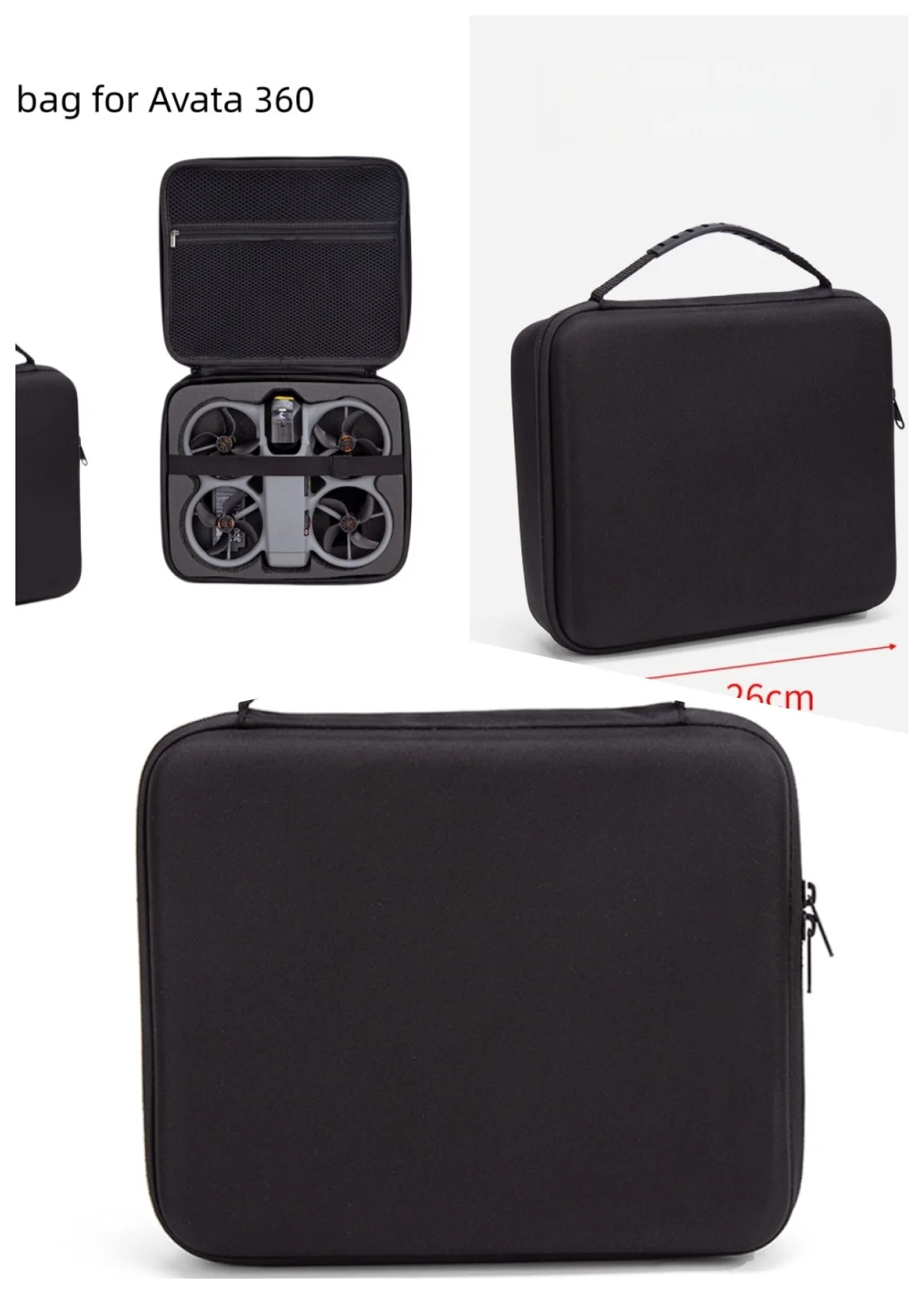 

Чехол для переноски из полиуретана для комплекта Avata360 Motion Flight Kit, сумка для хранения Avata 360 большой вместимости