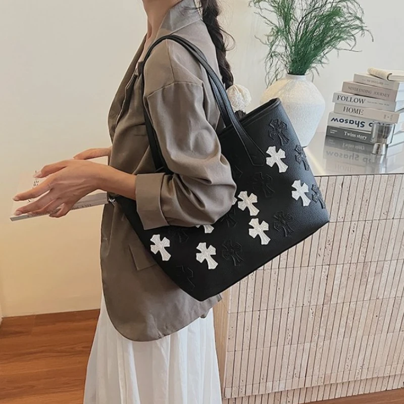 

Women Versatile Crossbody Bag Maillard Style Creative Individual Design Lightweight Shoulder Purse For Shopping Travel Casual