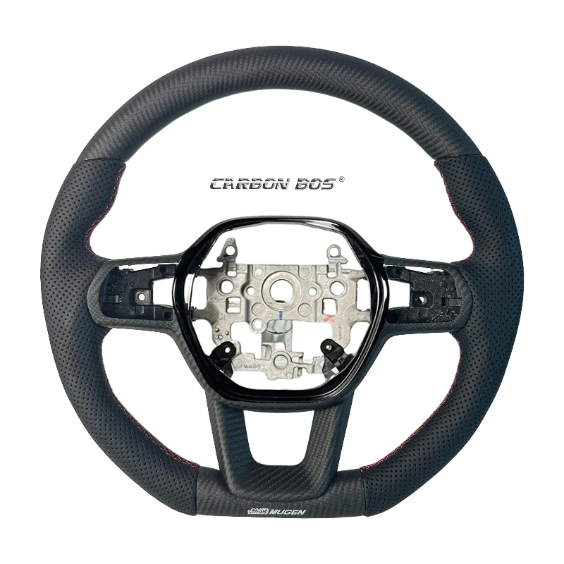 Matte Carbon Fiber Sport Steering Wheel for Civic 11th 2010 2015 2021 2022 2023 for Civic 6th Honda Accesorios Para Auto New